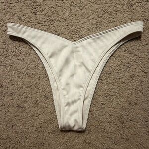 Hollister Ribbed High-Leg V-Waist Cheekiest Bikini Bottom